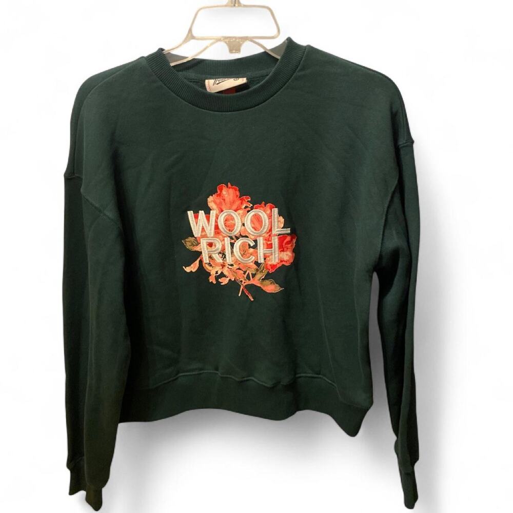Nwt woolrich green crewneck sweatshirt